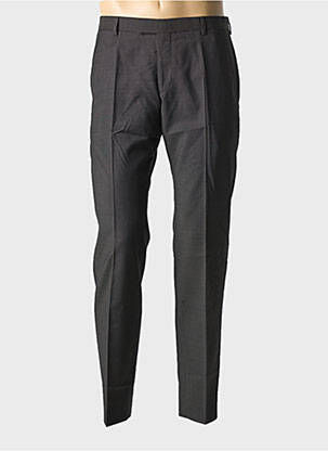 Pantalon slim țesătură poplin mărime normală gri STRELLSON bărbat