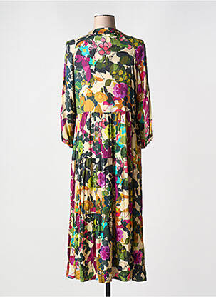 Rochie lungă mâneci lungi mâneci lungi violet REVER MILE femeie