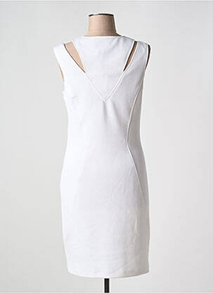 Rochie midi fără mâneci fără mâneci alb DIVAS femeie