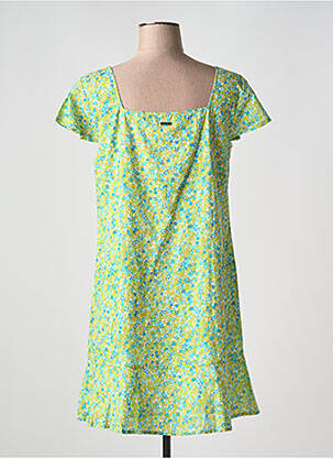 Rochie scurtă croială evazată mâneci scurte verde AGATHE & LOUISE femeie
