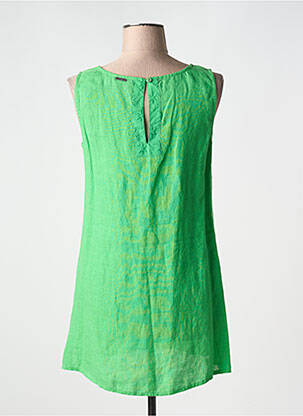 Tunică fără mâneci guler rotund verde AGATHE & LOUISE femeie