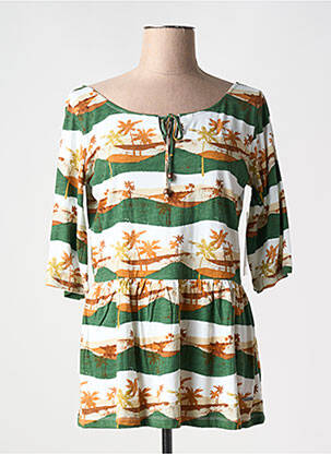 Tricou mâneci 3/4 mâneci 3/4 verde AGATHE & LOUISE femeie