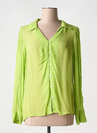 Cămașă țesătură crep mâneci lungi verde AGATHE & LOUISE femeie