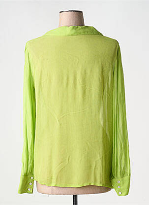 Cămașă țesătură crep mâneci lungi verde AGATHE & LOUISE femeie