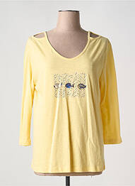 Tricou mâneci 3/4 mâneci 3/4 galben THALASSA femme