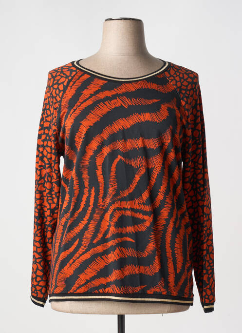 Hanorac elasticitate mâneci lungi portocaliu FRED SABATIER femme