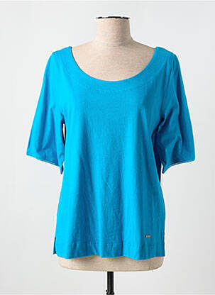 Tricou croială cambrată mâneci scurte albastru AGATHE & LOUISE femeie