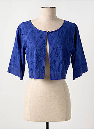 Vestă cu mâneci scurte albastru AGATHE & LOUISE femeie