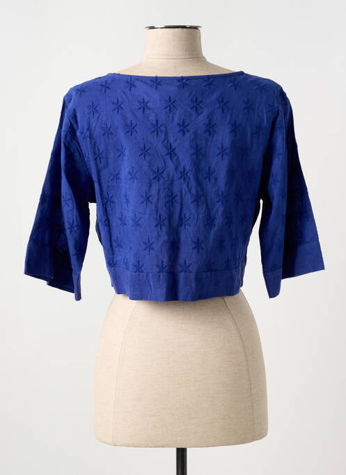 Vestă cu mâneci scurte albastru AGATHE & LOUISE femeie