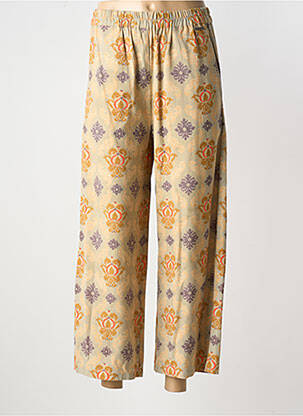 Pantalon larg bej AGATHE & LOUISE femeie