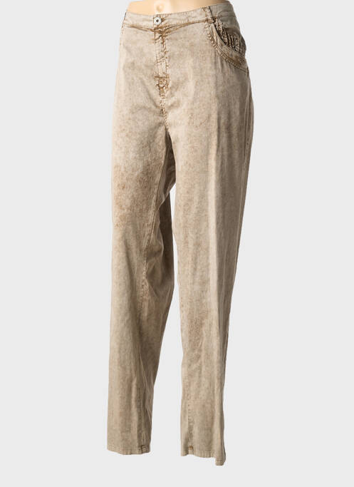 Pantalon slim maro FRED SABATIER femeie