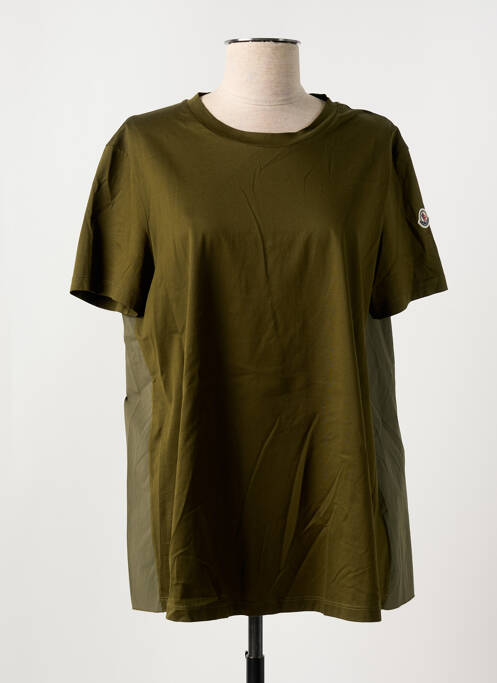 Tricou verde MONCLER femeie