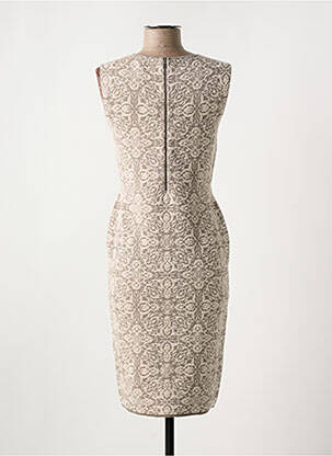 Rochie midi fără mâneci fără mâneci bej D.EXTERIOR femeie