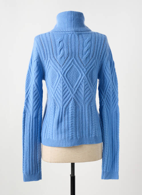 Pulover cu guler înalt albastru BARBARA BUI femeie