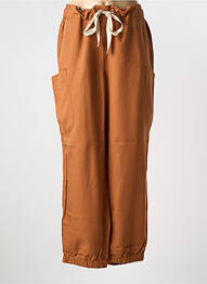 Pantalon cargo talie elastică mărime normală maro SHEEGO femme