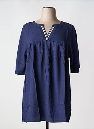 Tunică mâneci lungi albastru SHEEGO femeie