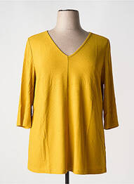 Tricou mâneci 3/4 mâneci 3/4 galben SHEEGO femeie