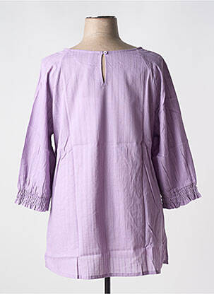 Tunică mâneci lungi țesătură crep violet SHEEGO femeie