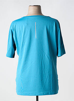 Tricou croială dreaptă mâneci scurte albastru SHEEGO femeie