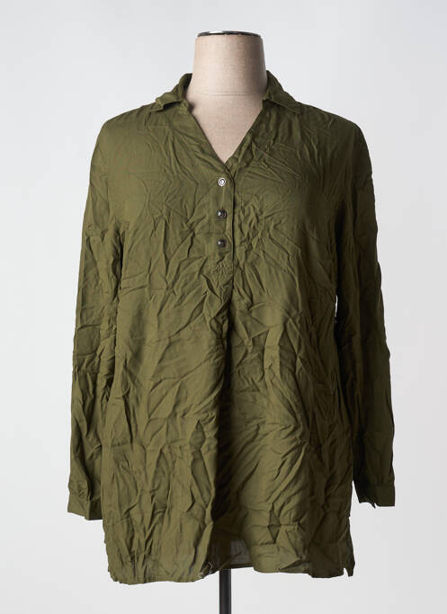 Tunică mâneci lungi verde SHEEGO femeie