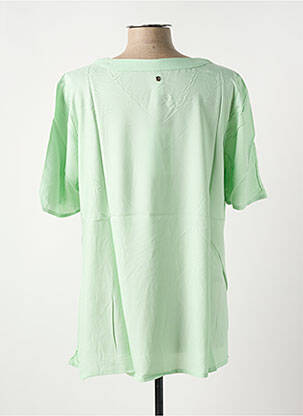 Tricou croială dreaptă mâneci scurte verde SHEEGO femeie