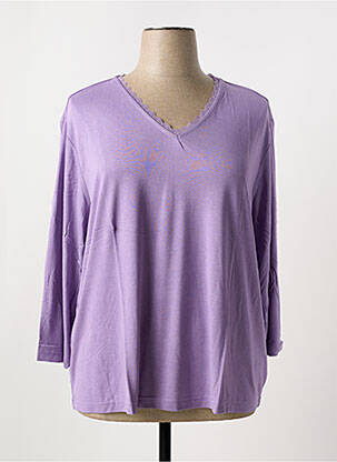 Tricou mâneci 3/4 mâneci 3/4 violet SHEEGO femeie