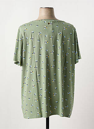 Tricou croială dreaptă mâneci scurte verde SHEEGO femeie