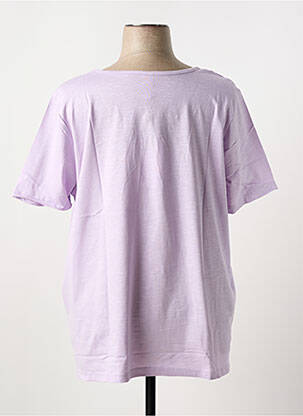 Tricou croială dreaptă mâneci scurte violet SHEEGO femeie