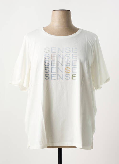 Tricou alb TRIANGLE femeie