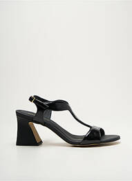 Sandale/pantofi decupați tip de talpă amortizantă toc de 7 la 9 cm negru BRUNO PREMI femme