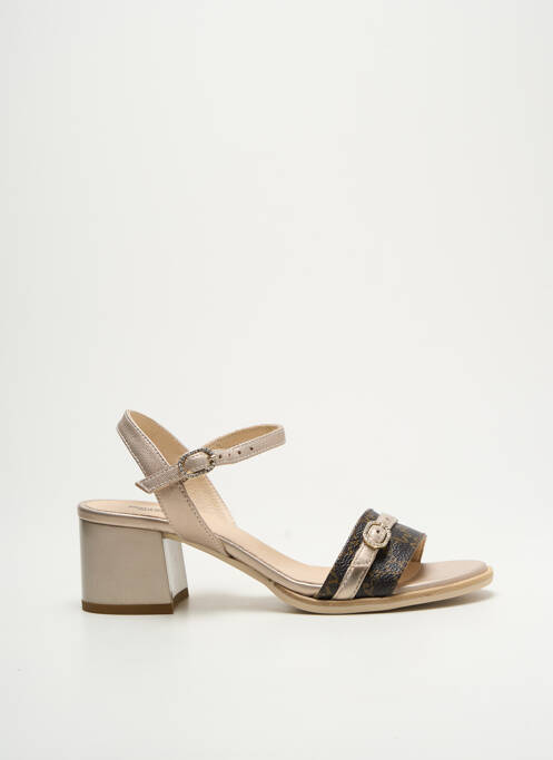 Sandale/Pantofi decupați auriu NERO GIARDINI femeie