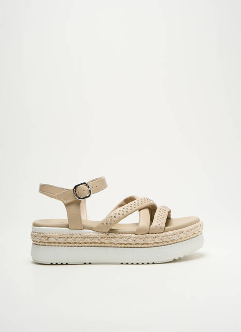 Sandale/Pantofi decupați bej NERO GIARDINI femeie