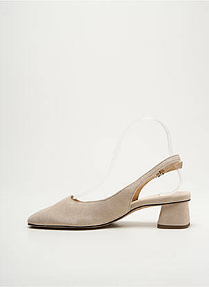 Pantofi cu toc nubuc toc de 4 la 6 cm bej HOGL femeie