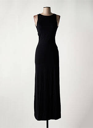 Rochie lungă fără mâneci fără mâneci negru MAJESTIC FILATURES femeie