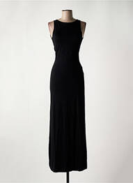 Rochie lungă fără mâneci fără mâneci negru MAJESTIC FILATURES femeie