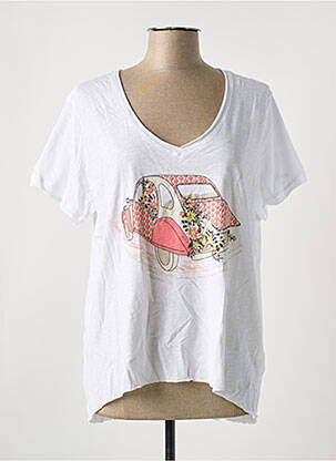 Tricou alb STORIATIPIC femeie