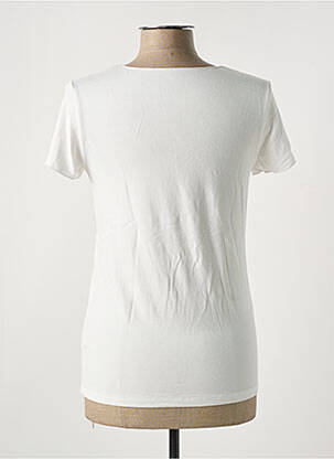 Tricou elasticitate mâneci scurte alb MAJESTIC FILATURES femeie
