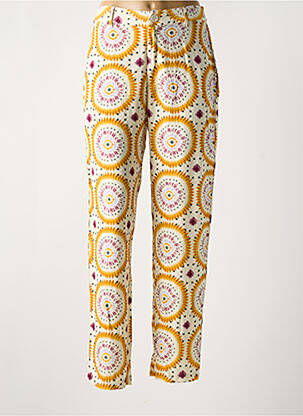 Pantalon drept portocaliu STORIATIPIC femeie