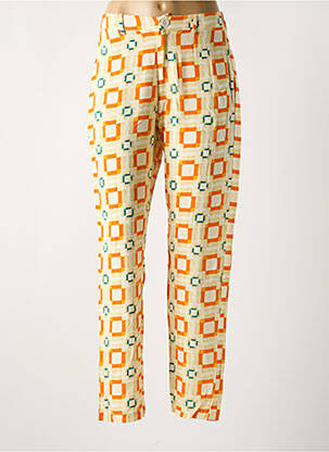 Pantalon drept portocaliu deschis STORIATIPIC femeie