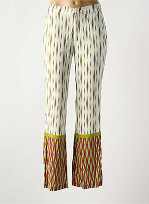 Pantalon evazat verde STORIATIPIC femeie