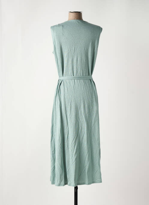 Rochie midi verde MAJESTIC FILATURES femeie