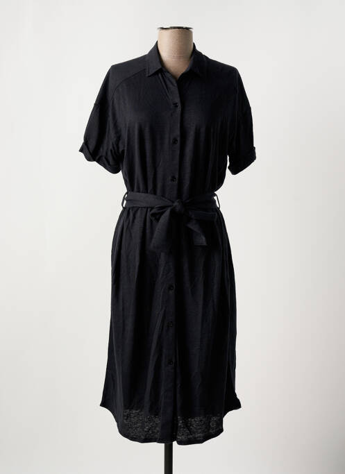 Rochie midi negru MAJESTIC FILATURES femeie