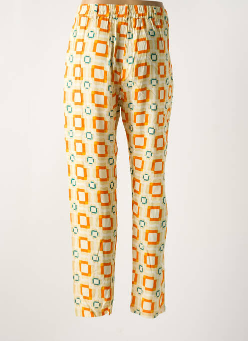 Pantalon drept portocaliu deschis STORIATIPIC femeie