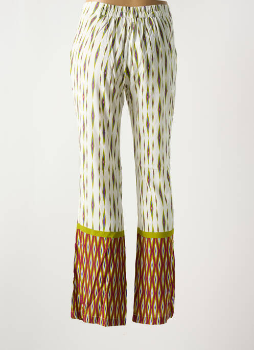 Pantalon evazat verde STORIATIPIC femeie