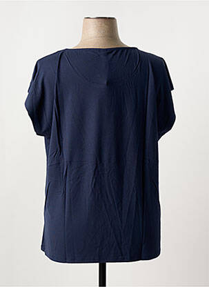 Tricou croială dreaptă mâneci scurte albastru SHEEGO femeie