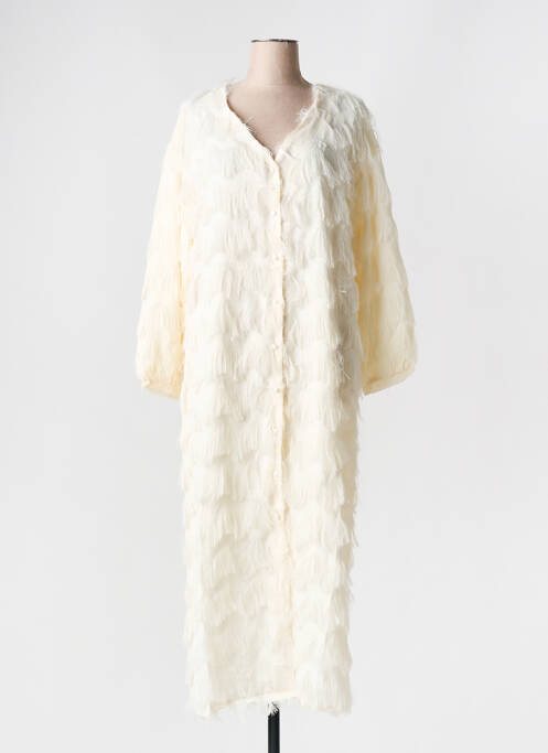 Palton lung bej MY QUEEN femeie