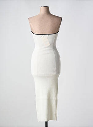 Rochie midi fără mâneci fără mâneci alb COPPEROSE femeie