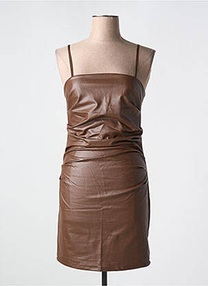 Rochie scurtă maro COPPEROSE femeie