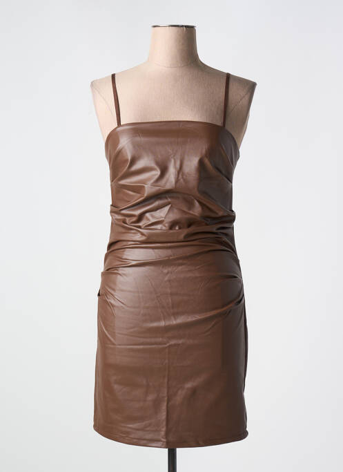 Rochie scurtă maro COPPEROSE femeie