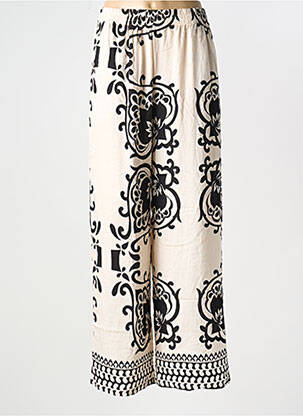 Pantalon larg bej FEELOOK femeie